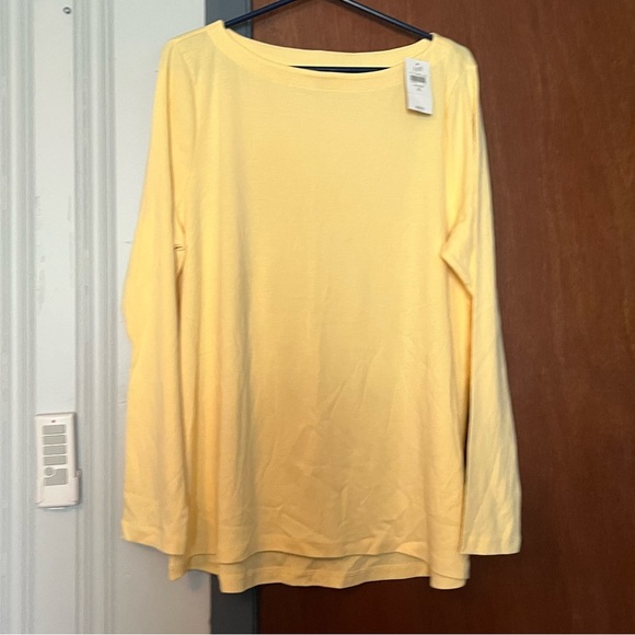 J. Jill Tops J Jill Sunlight Perfect Pima Boatneck Tee Poshmark